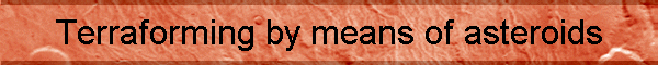 Terraforming by means of asteroids